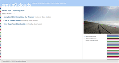 Desktop Screenshot of erasingclouds.com